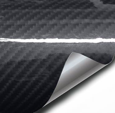 VViViD XPO Black Carbon Gloss Tek R 3 Layer 3D Realistic True Carbon Fiber Look Cast Vinyl Wrap (100ft x 5ft)
