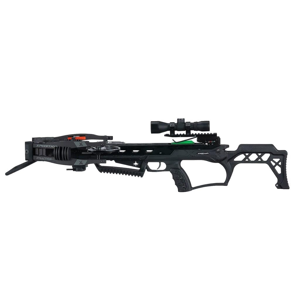 Xpedition Archery Xtraction 400X Crossbow, Lightweight Compact Compound Crossbow Package with Premium 4X32 Scope, 400 Feet Per Second