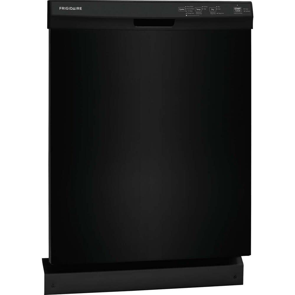 Frigidaire 24 in Front Control Built-in Tall Tub Dishwasher in Stainless Steel with 4-Cycles and DishSense Sensor Technology