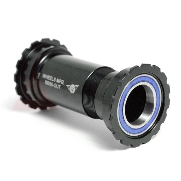 Wheels Manufacturing BB86 Bottom Bracket Threaded Together for Shimano Alloy Black Bike Pack Accessories (210565)