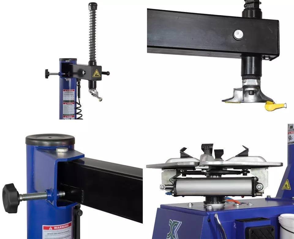 CHIEN RONG XK-SBM 580 Single 2.0 Horsepower Tire Changer Wheel Changers Machine 580 with New Double Foot Pedal 110V with 36 Month Parts Replacement