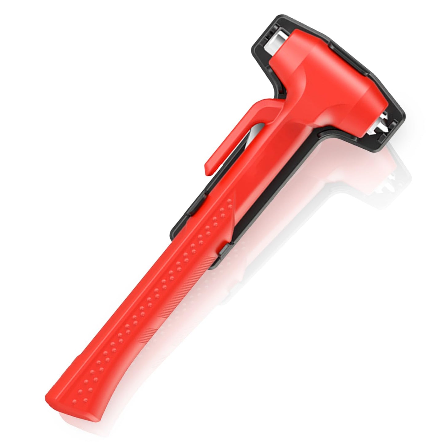 Premium Car Glass Breaker with Seat Belt Cutter - Automotive Safety Hammer - Emergecy Escape Tool, Car Autoaccessory Metal Window Hammer, Vehicle Hard Aluminium Alloy Head Design(Silver)