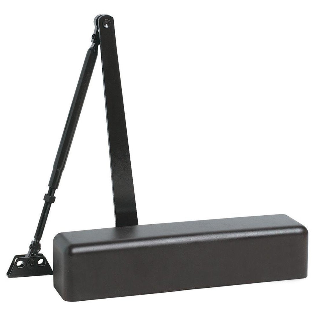 Dynasty Hardware Door Closer, Grade 1 Heavy Duty Commercial Hydraulic Closer, Self-Closing, Adjustable Spring Size 1-6, ADA Compliant, Surface Mount, Sprayed Duronotic Bronze, Series 9000