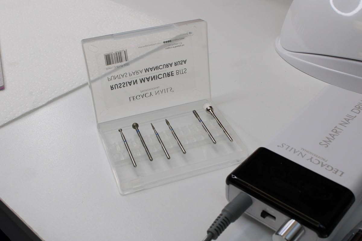 Legacy Nails Professional RUSSIAN MANICURE BITS SET 7 pieces - Ideal For Russian Manicures, Performs Perfectly Around Cuticle Area