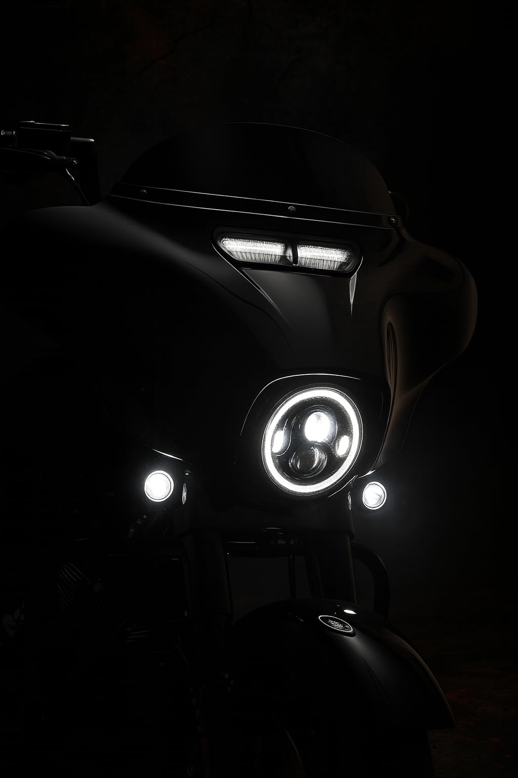 Eagle Lights Batwing LED Vent Insert (DRL/Turn Signal) - Black (Black)
