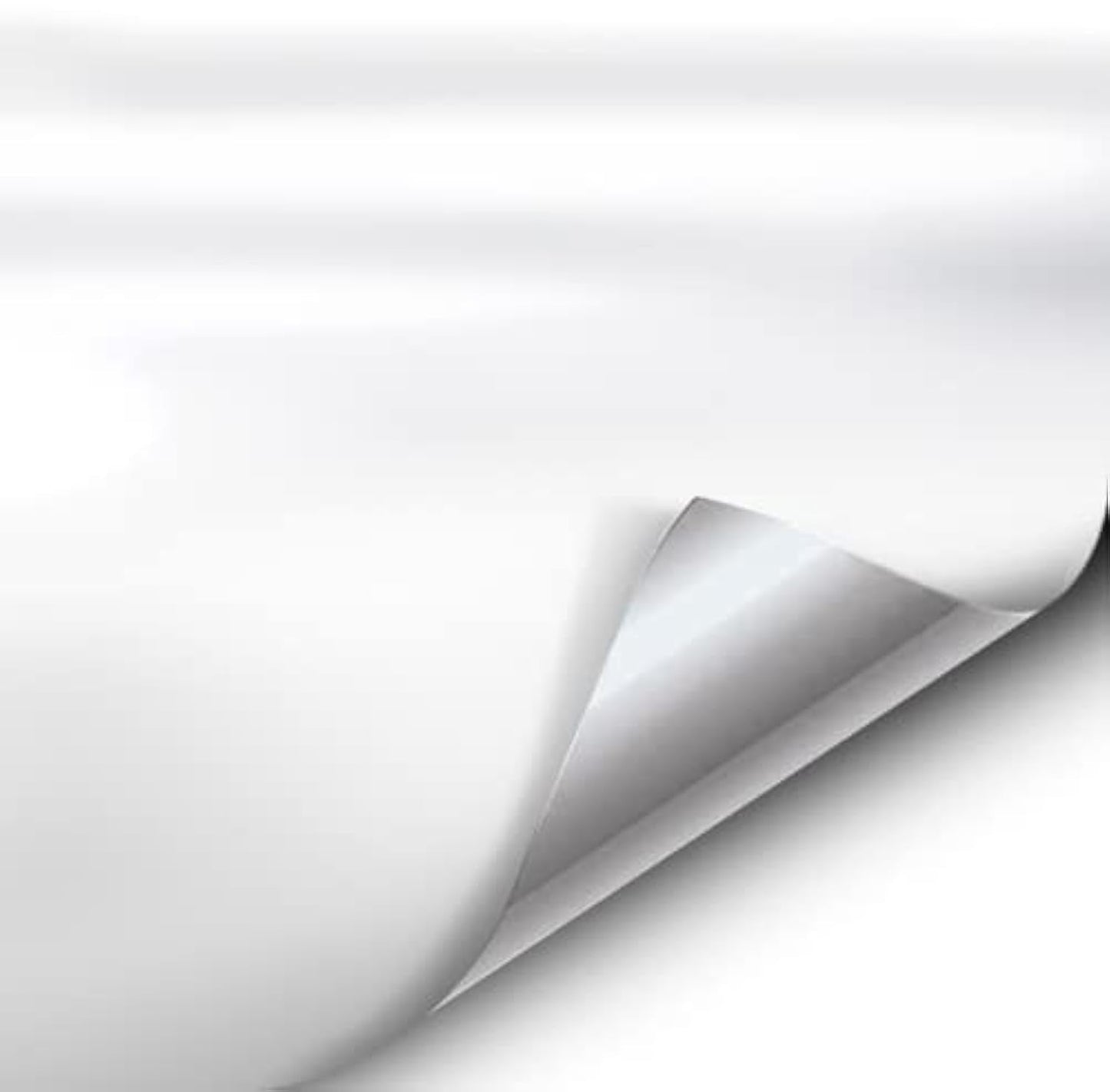 VViViD+ Satin Finish Premium Adhesive Vinyl Wrap Film (100ft x 5ft (White))