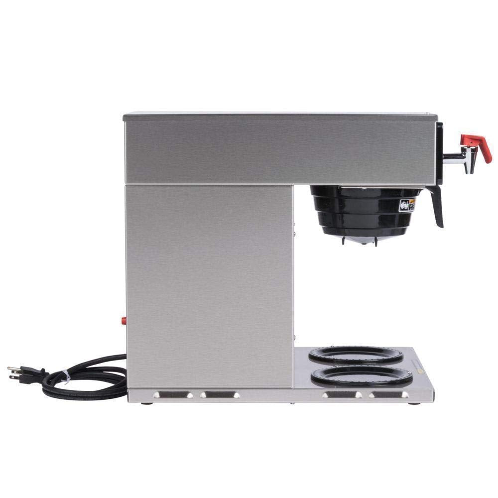 BUNN Axiom 15-3, Automatic Commercial 12-Cup Coffee Maker, 3 Lower Warmers, 38700.0002,Gray