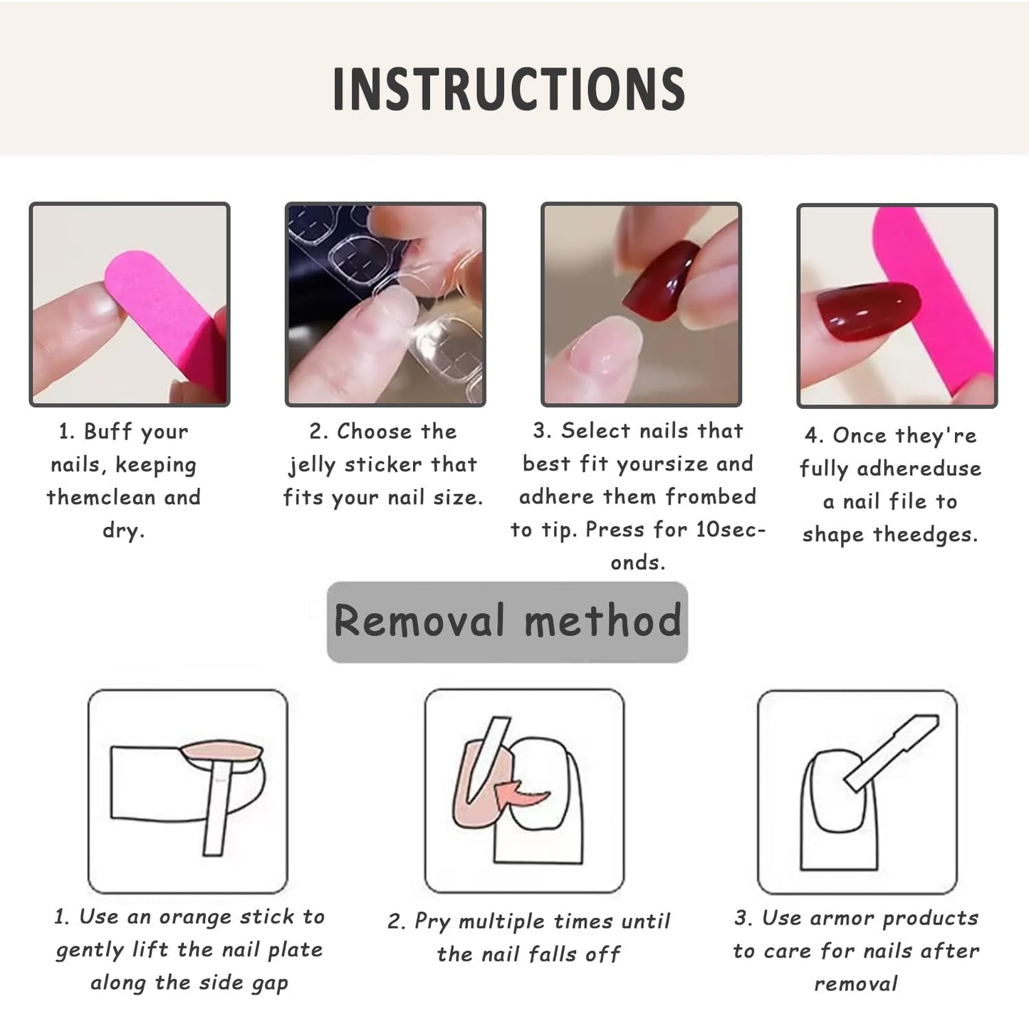 Spring Polka Dot Press on Nails Short Almond Fake Nails with 3D Lily Flower Design Black French Tip False Nail Glossy Full Cover Stick on Nail For Women Manicure 24 Pcs