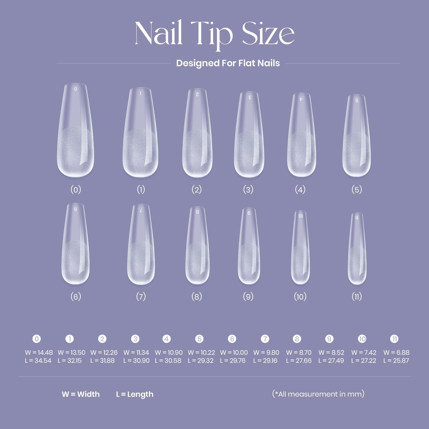 Five Angeles Tipex Instant Apex Gel Nail Tips Kit – 500pcs Pre-Etched Sculpted Long Coffin Acrylic Nail Tips, Thicker Full Cover Press-On Nails for Flat Nails, 30g/1.06oz UV Nail Glue Included