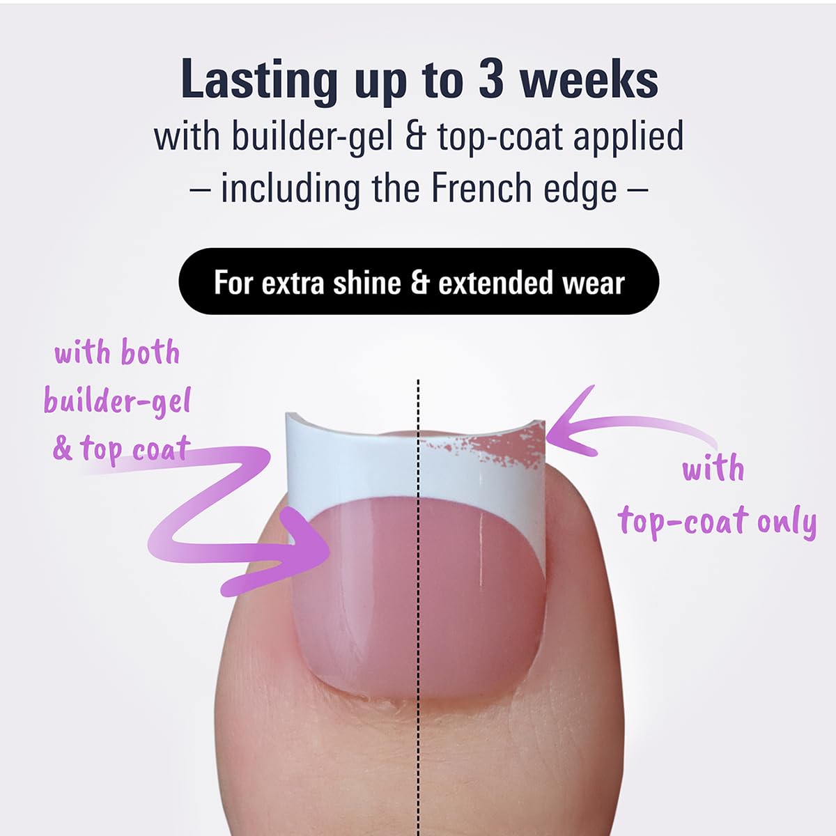 YeeLam Press On Toenails French Tip – 240Pcs Sharp Square Soft Gel Toe Nail Press Ons, Matte Baby Pink Fake Toenails, 15 Sizes Toe Nail Tips for DIY Pedicure