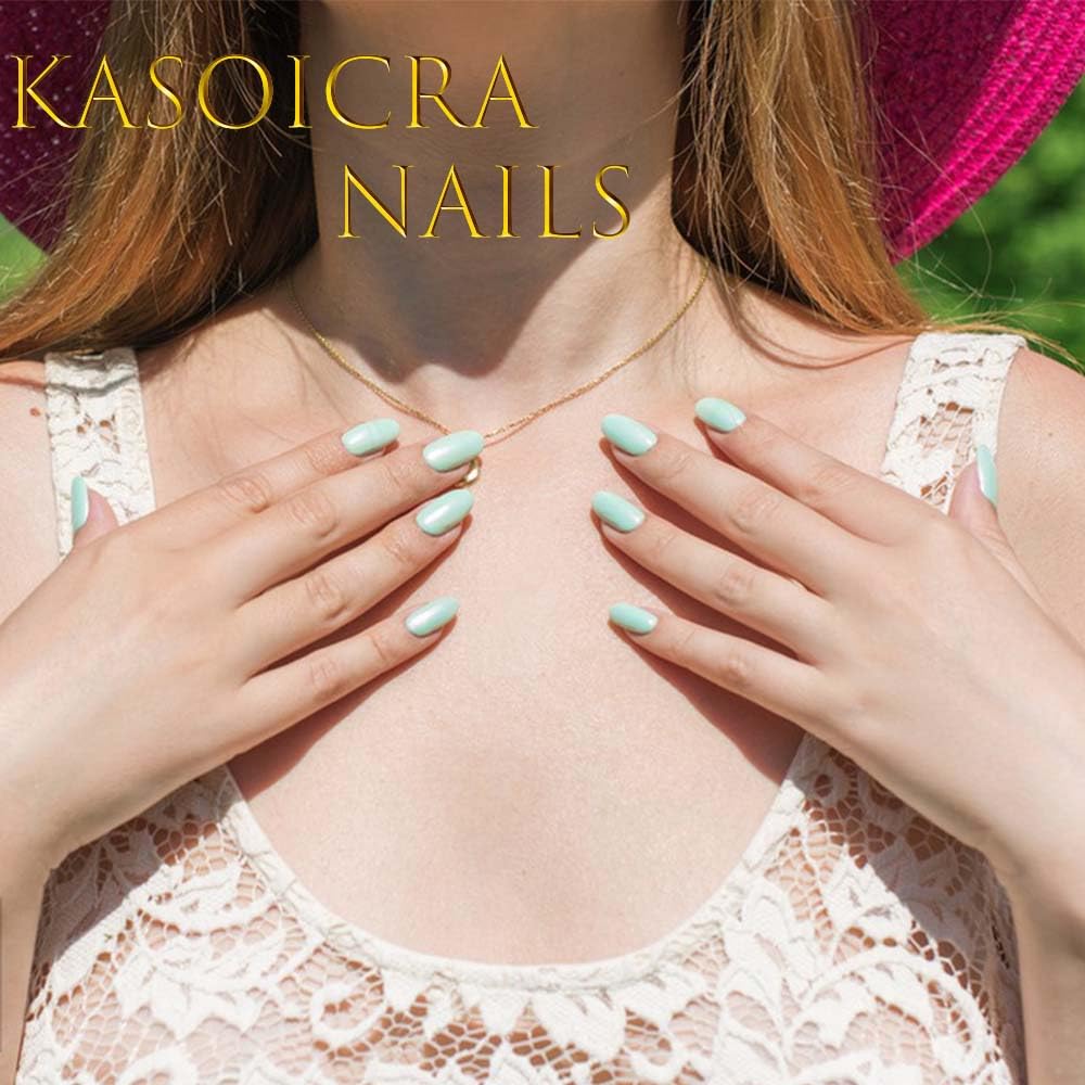 Short Press On Nails Square Fake Nails French Tip False Nails With Flower Design Blue Acrylic Nails Full Cover Summer Glue On Nail Artificial Glossy Spring Stick On Nail For Women 24pcs