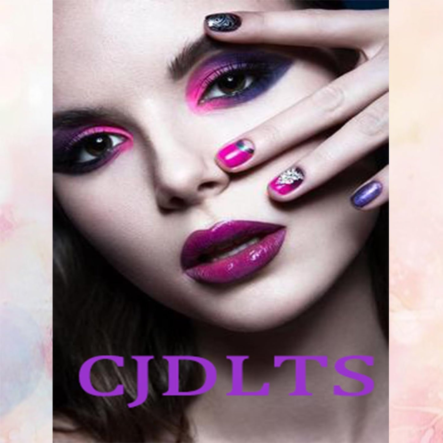 Leopard Press on Nails Long Leng Ballet Shaped Black French Tip Acrylic Fake Nail Colorful Leopard Pattern Design Flash Artificial Fingernails Full Cover Glossy Press Ons Glue on Nails for Women