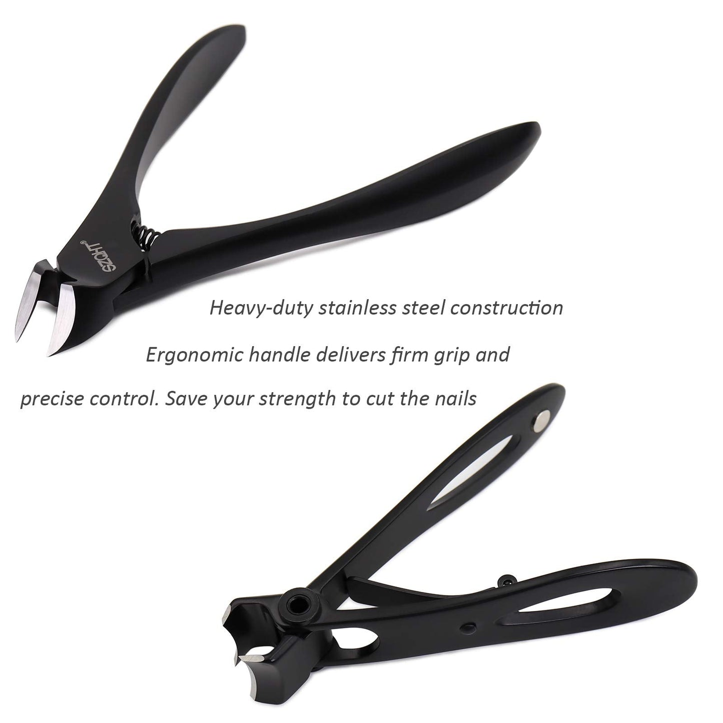 SZQHT Podiatrist Toenail Clippers Set, Professional Toe Nail Clippers for Thick & Ingrown Nails Cutter for Men,Women,Seniors,Heavy-Duty Manicure Set Pedicure Kit for Elder