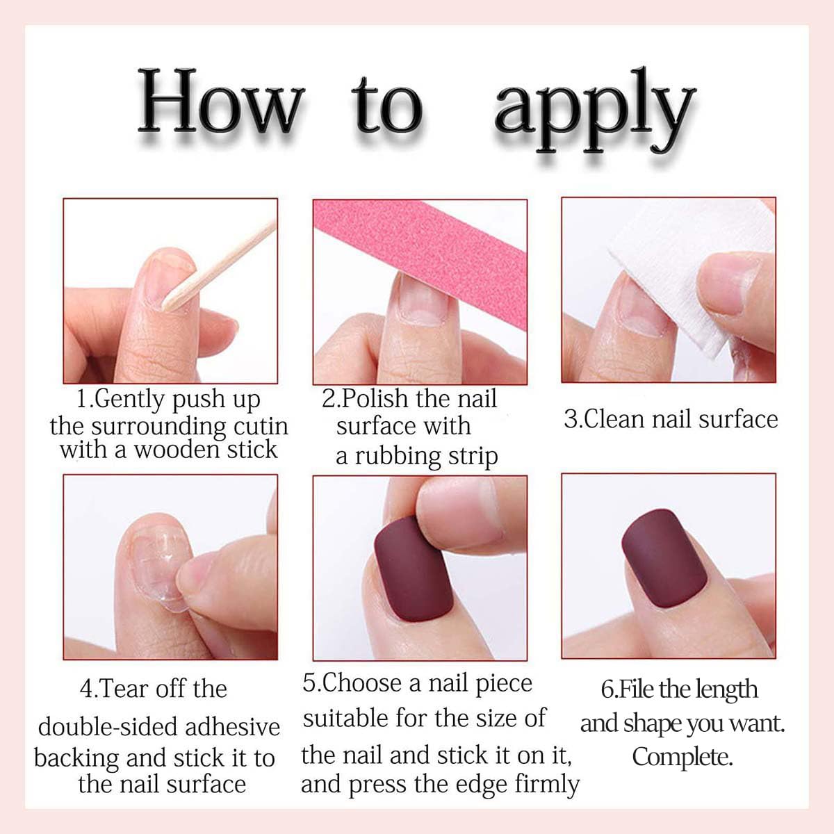 Short Square Press on Nails - Pink Yellow Fake Nails with Fruit Lemon & Strawberry Design, Spring Summer Full Cover Stick on Nails for Women Manicure 24 Pcs
