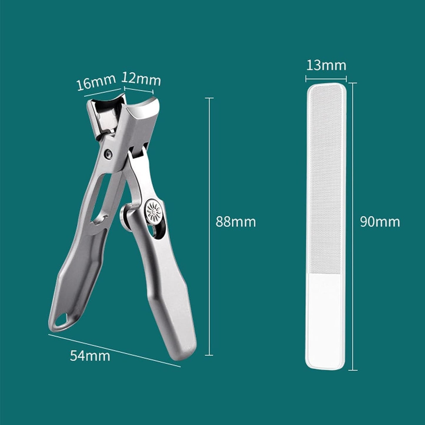 Ynyjzz Luxgrip Nail Clippers, Sherum Nail Clipper, Satismoon Nail Clipper, German Nail Clippers for Men, Nail Professional Nail Clippers with Catcher, Ultra Comfort Clip Nail Clippers for Men (Black)