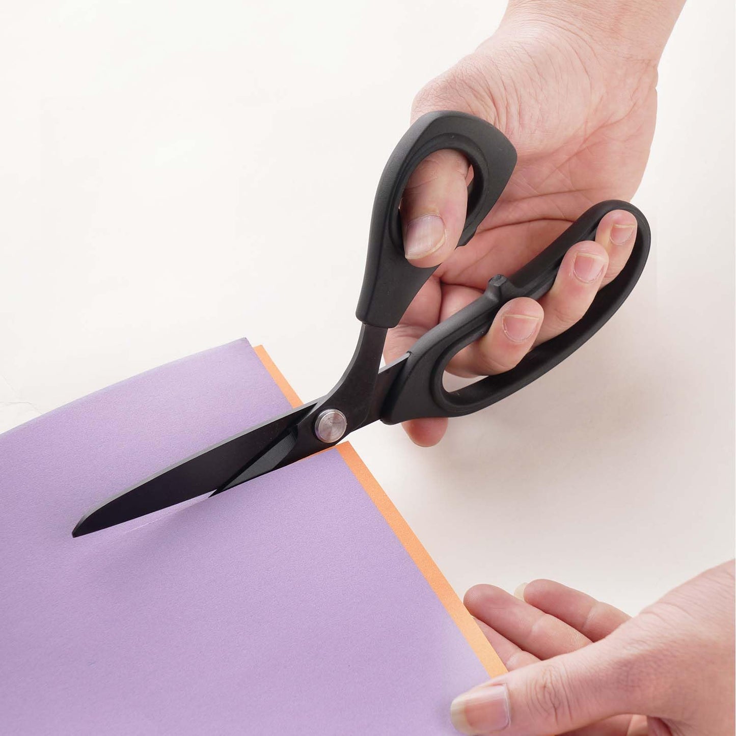 Zicolu Premium Proseries Sewing Fabric Scissors Bundle (10"/9"/6"), Black Office Scissors All Purpose, Sharp Titanium Coated Blade, Comfort Grip Soft Handles for Diy Craft, Paper, Art, School, Home