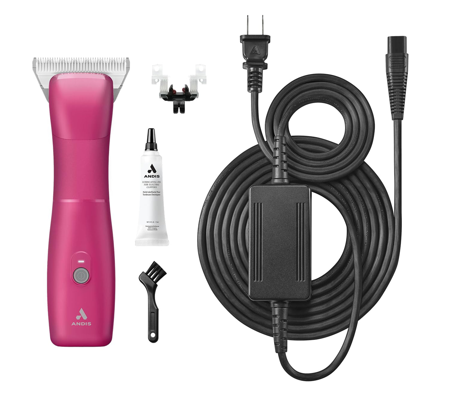 Andis 562772 Emerge Cord/Cordless Pet Clipper – Detachable Wide Blade, Includes #30 ceramicEDGE, Powerful Motor, Professional Grooming Performance