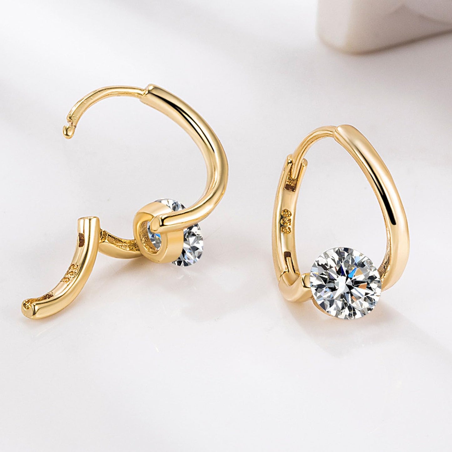 Angyape Halolux Lymphvity Germanium Earrings, Atheniz Halolux Lymphatic Germanium Earrings Lymphatic Drainage Earring Jewelry Gifts for Women(Gold Gold)