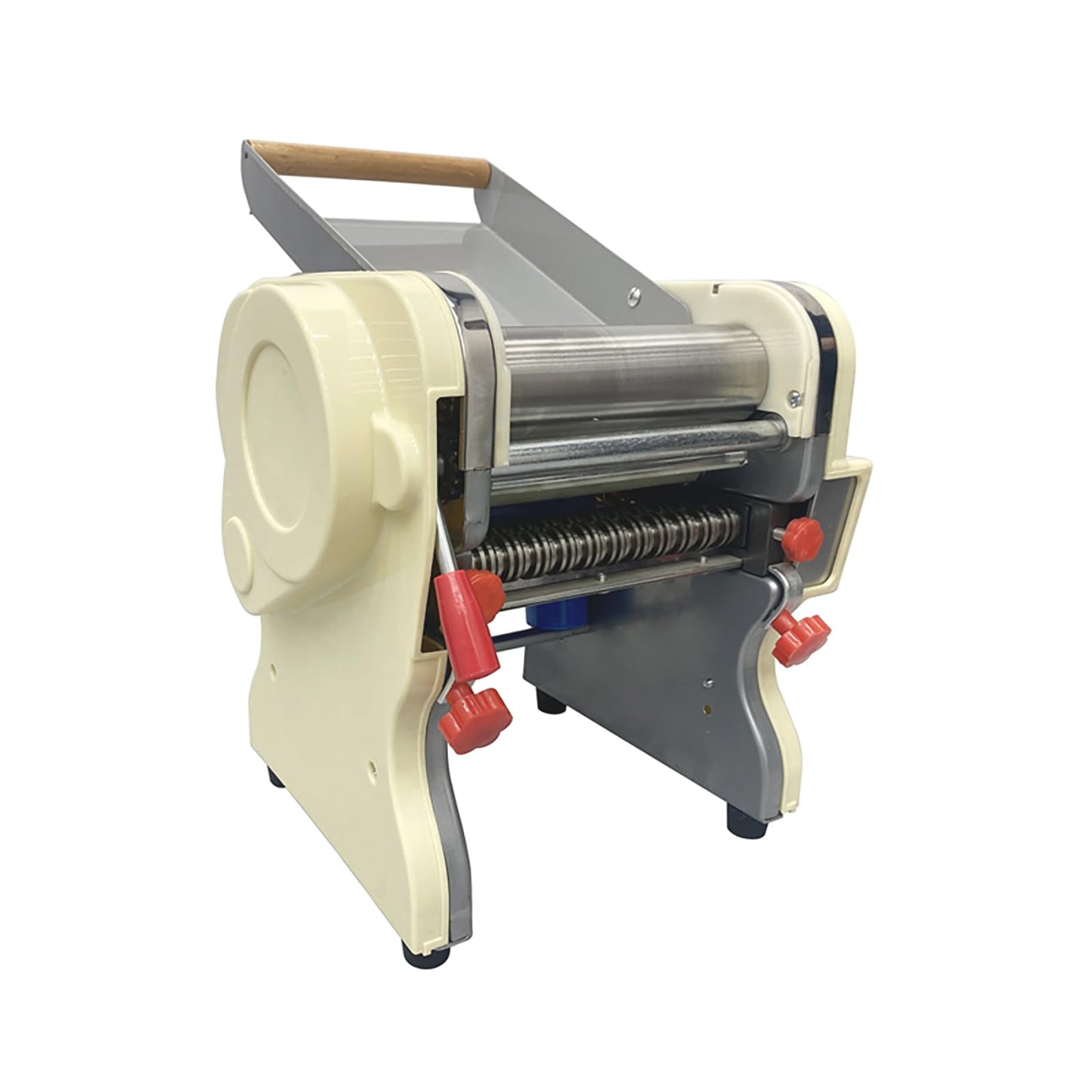 WYDDDARY Electric Pasta Press Maker Noodle Machine Stainless Steel Electric Noodle Maker with 0.12inch/3mm and 0.35in/9mm Wide Knife for Home Commercial 110V