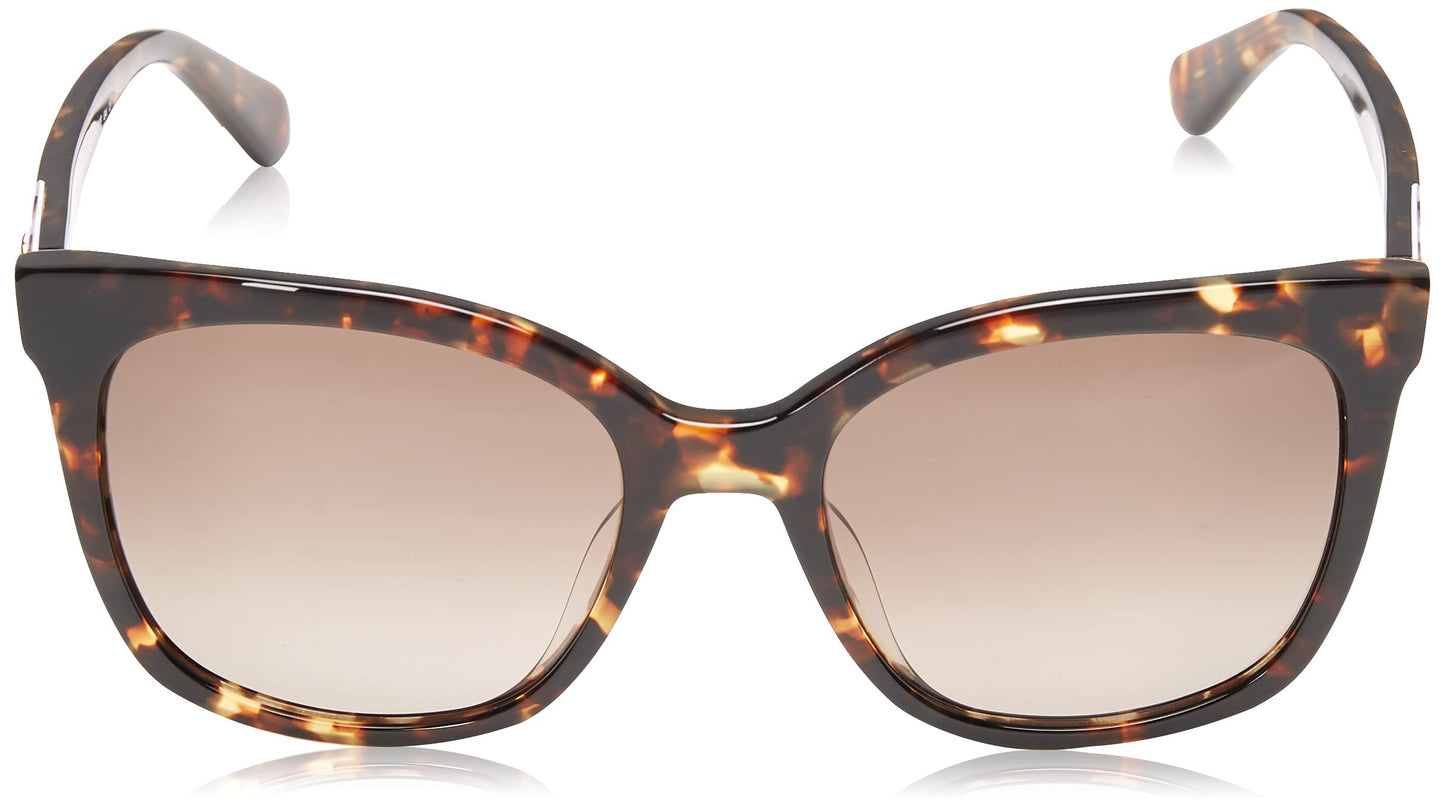 kate spade new york Womens Kiya/S Square Sunglasses, Havana, 53mm