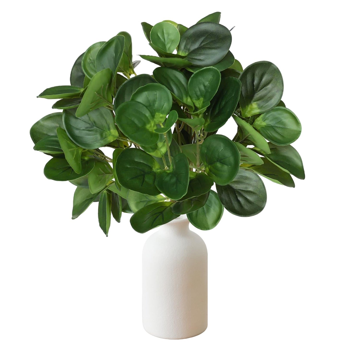 15" Artificial Eucalyptus Stems Potted Plant (2pcs leaf )