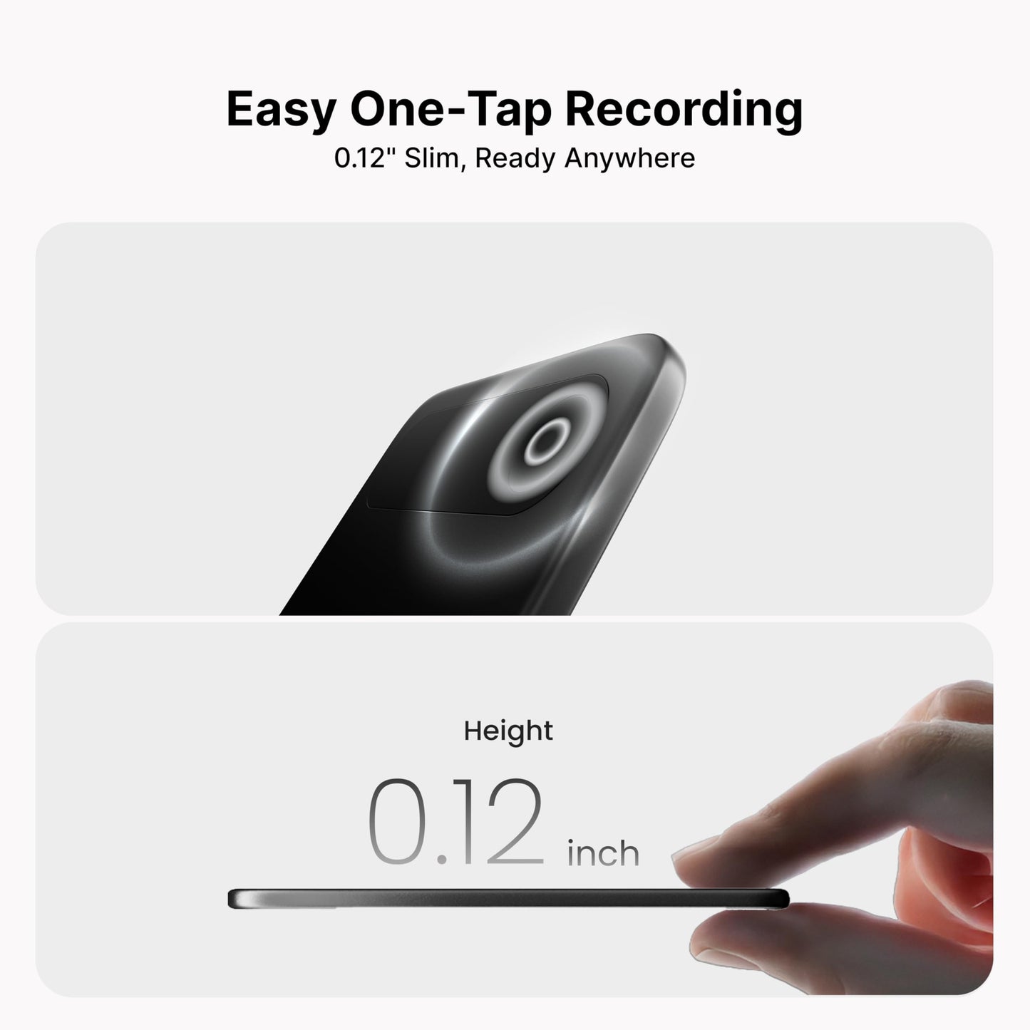 Comulytic Note Pro AI Voice Recorder, Unlimited Transcribe & Summarize, AI Note Taking Recording Device w/Case, App Control, 113 Languages for Calls, Meetings, Lectures, Interviews, Black