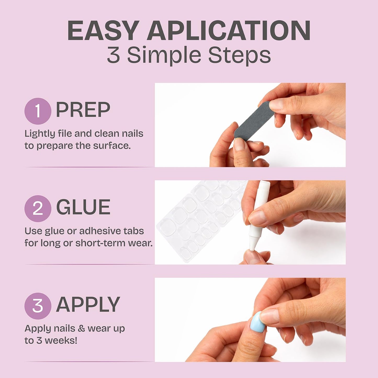 RPNZL Press On Nails - Berry | Red Polka Dot UV Finish Almond Nails, Salon Quality | 32 Nails, 16 Sizes Kit with Glue and Adhesive Tabs I Female Founded