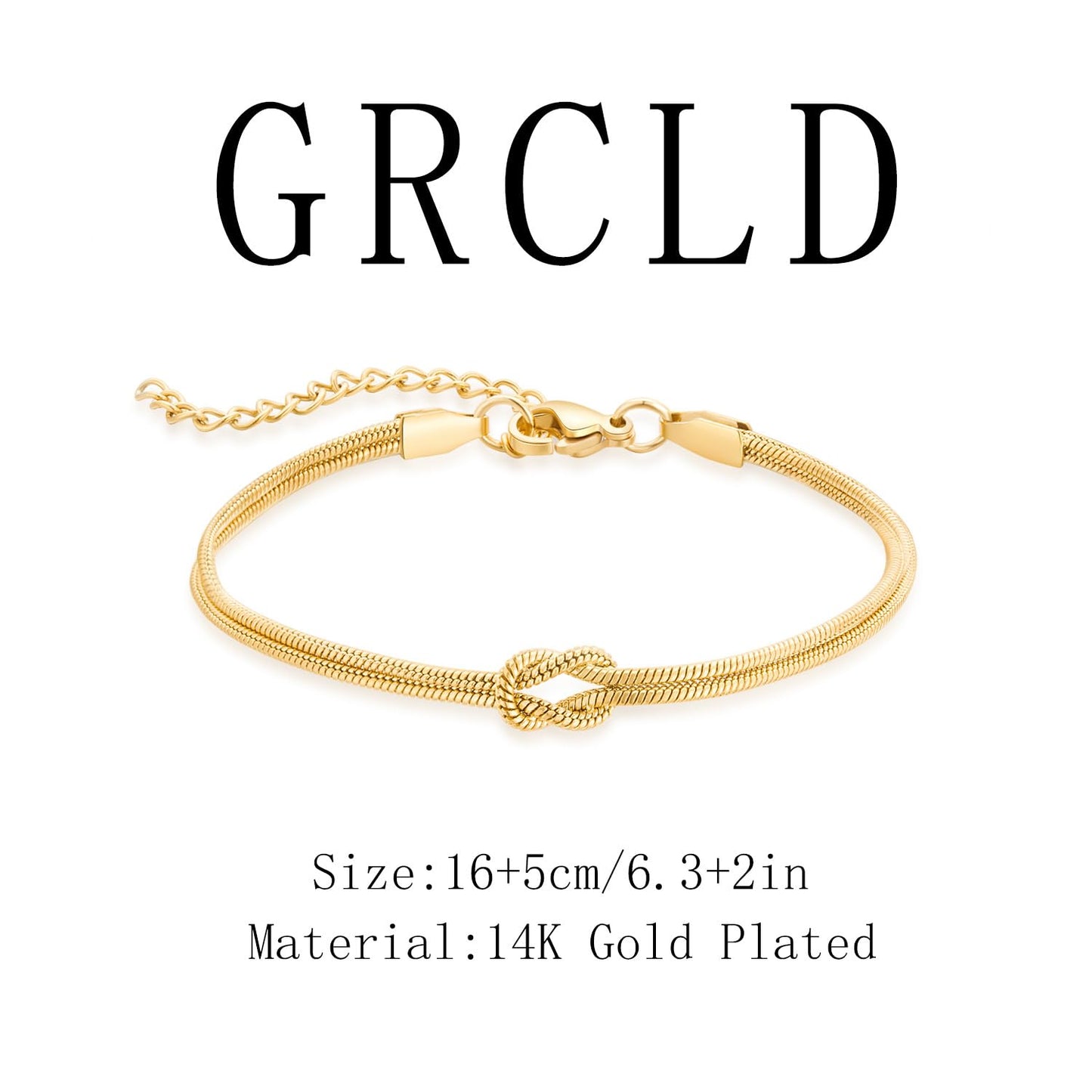 GRCLD Matching Bracelets for Couples Love Knot Bracelet Pinky Promise Soulmate Relationship Friendship Bracelets Forever Infinity Jewelry Gifts for Women Teen Her Him (LOVE-G)