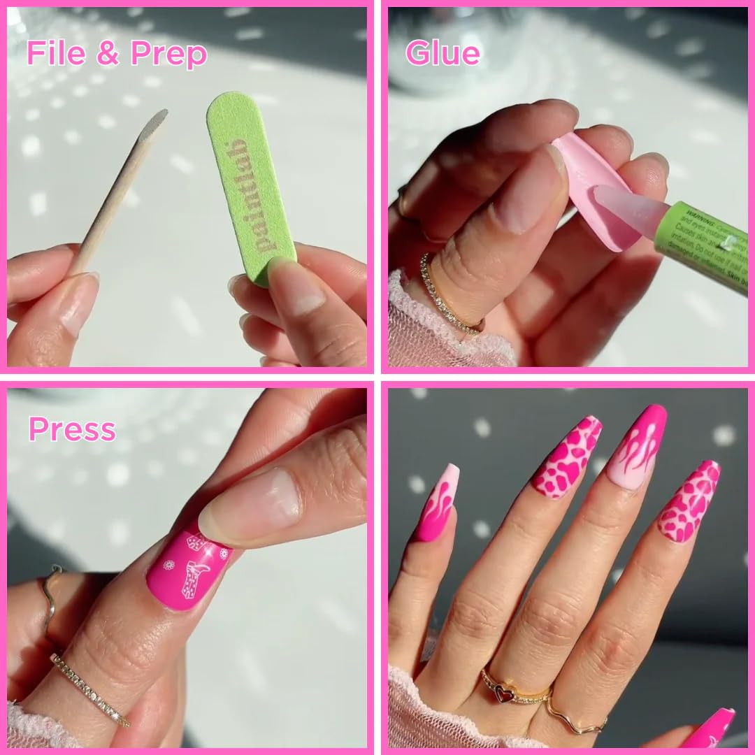 PaintLab Press On Nails - Butter Chrome Yellow Tips Almond Fake Nails, 30 Nails in 15 Sizes with Glue, Reusable Salon Quality Press On Nails