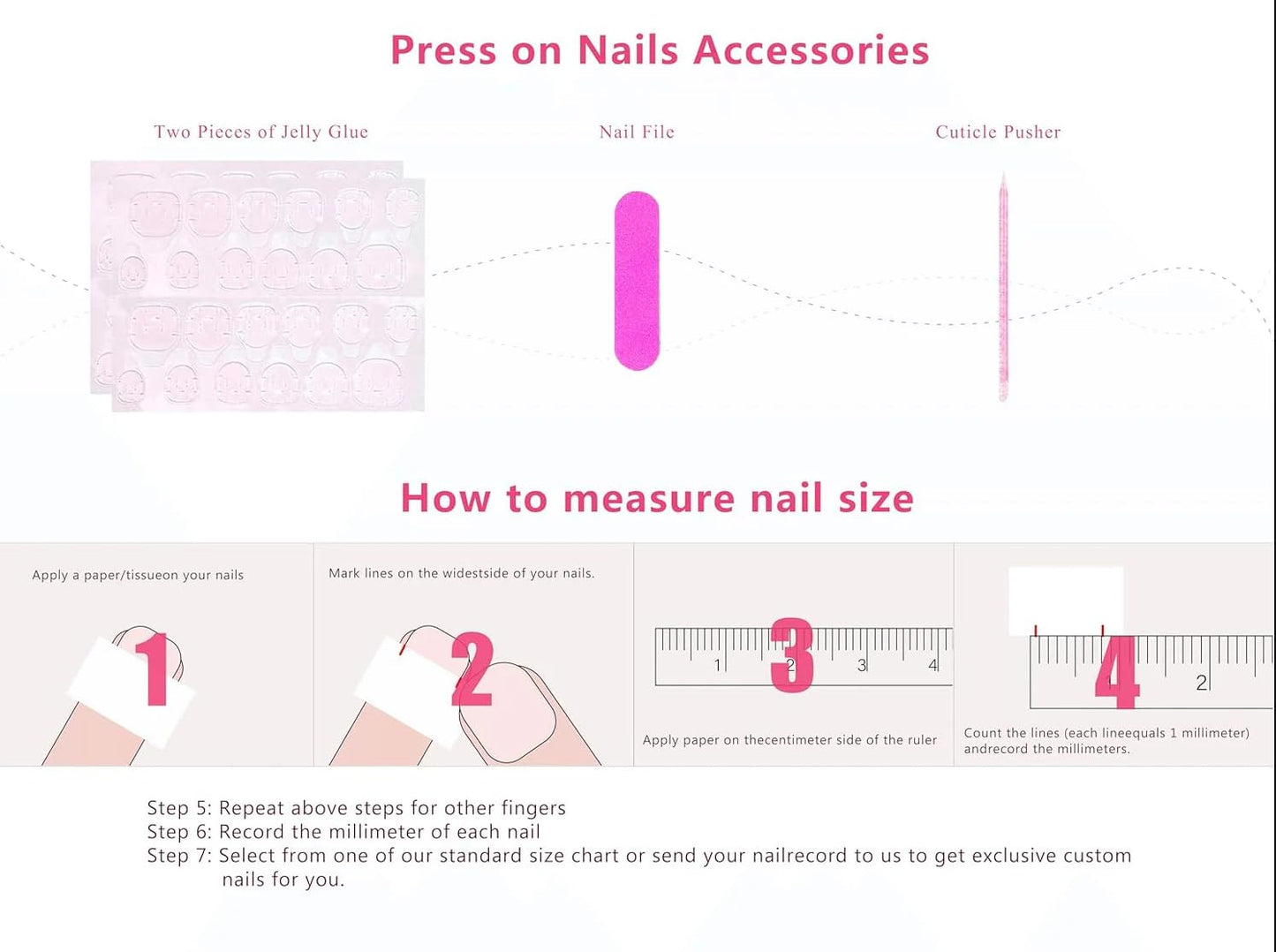 LOVFUL Reusable Press on Nails | Salon Quality Sustainable Style Handmade with Full Covered Crystals | Almond Regular 1.0 in | (Sakura Noir, L)
