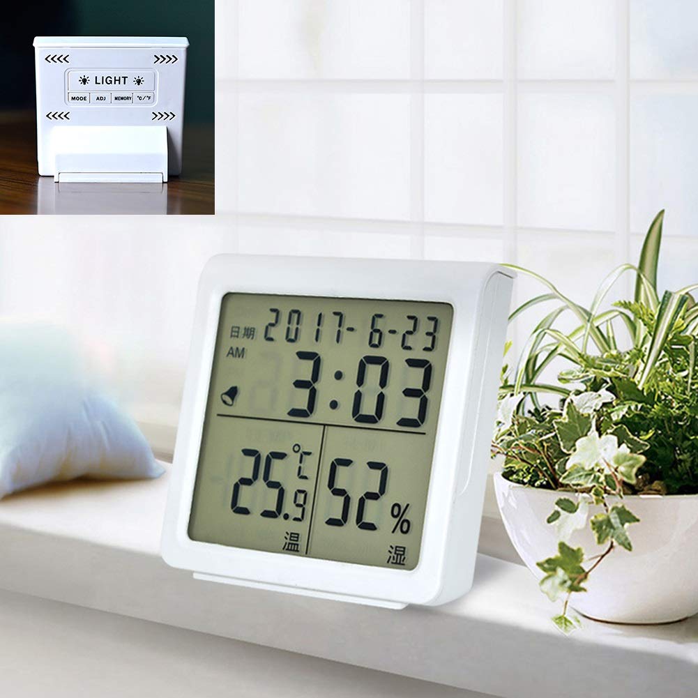 BERHUTJ Hygrothermograph Thermometer Digital Multifunctional Gauge ,High-Precision Wet and Dry Temperature and Humidity Meter