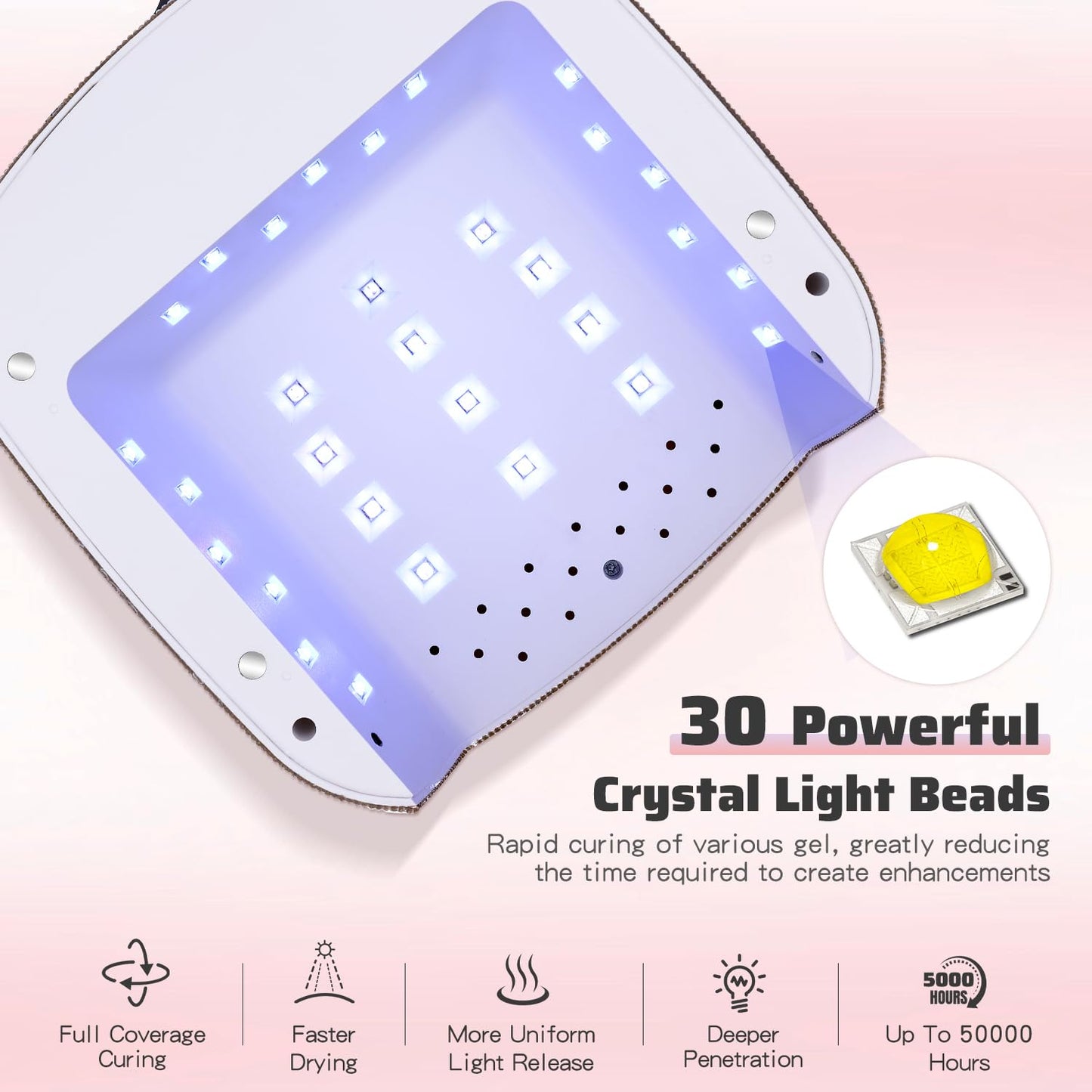 2-in-1 Rechargeable Cordless UV LED Nail Lamp & Electric Nail Drill Kit with Auto Sensor, LCD Display,45000 RPM Professional Gel Nail Dryer Machine for Home Salon Use & Training Nail Art Practice
