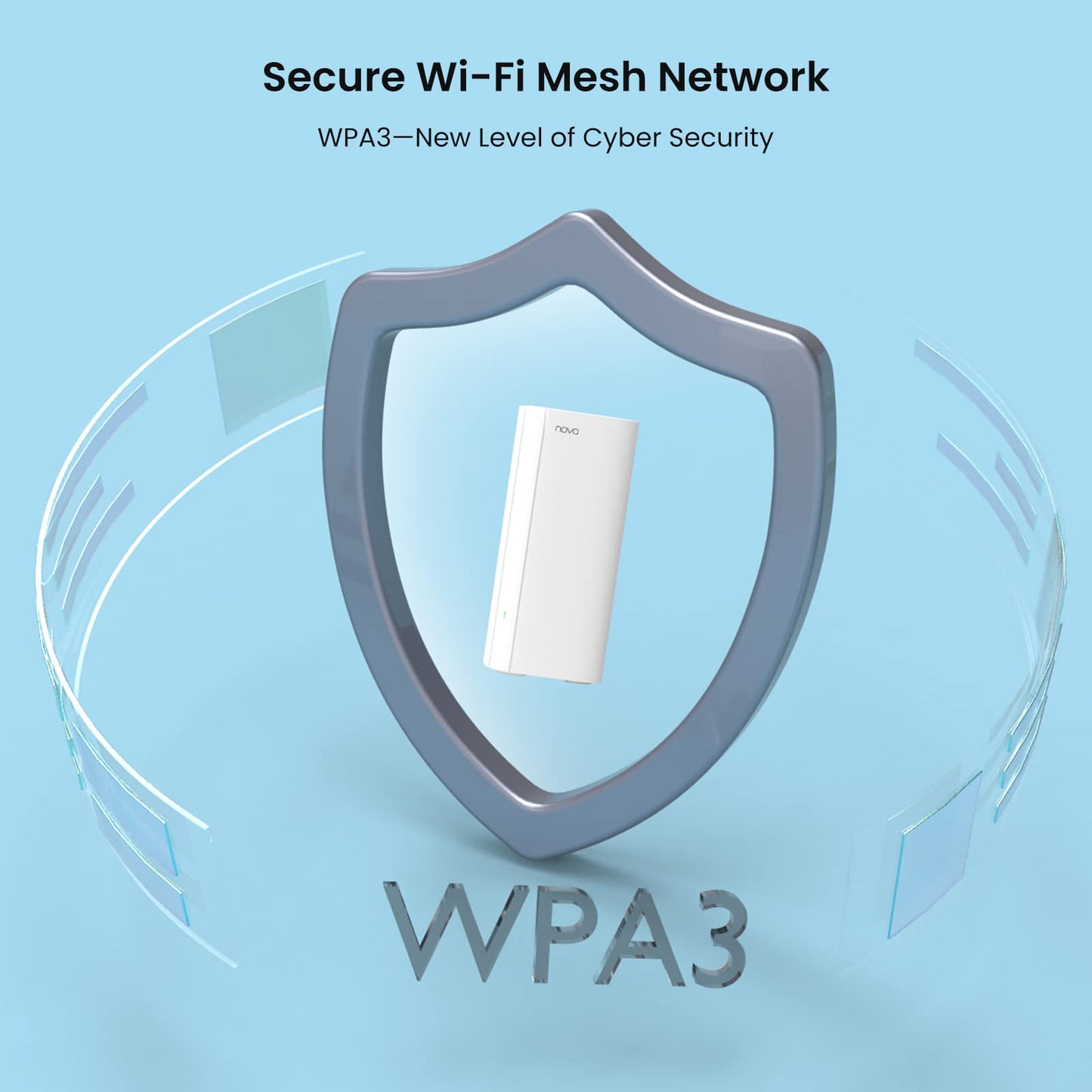 Tenda AX3000 Mesh WiFi 6 System Nova MX12-5000 sq.ft WiFi Coverage - Dual-Band Mesh Network for 160+ Devices - 3 Gigabit Ports per Unit Support Auto-backhaul- 2-Pack