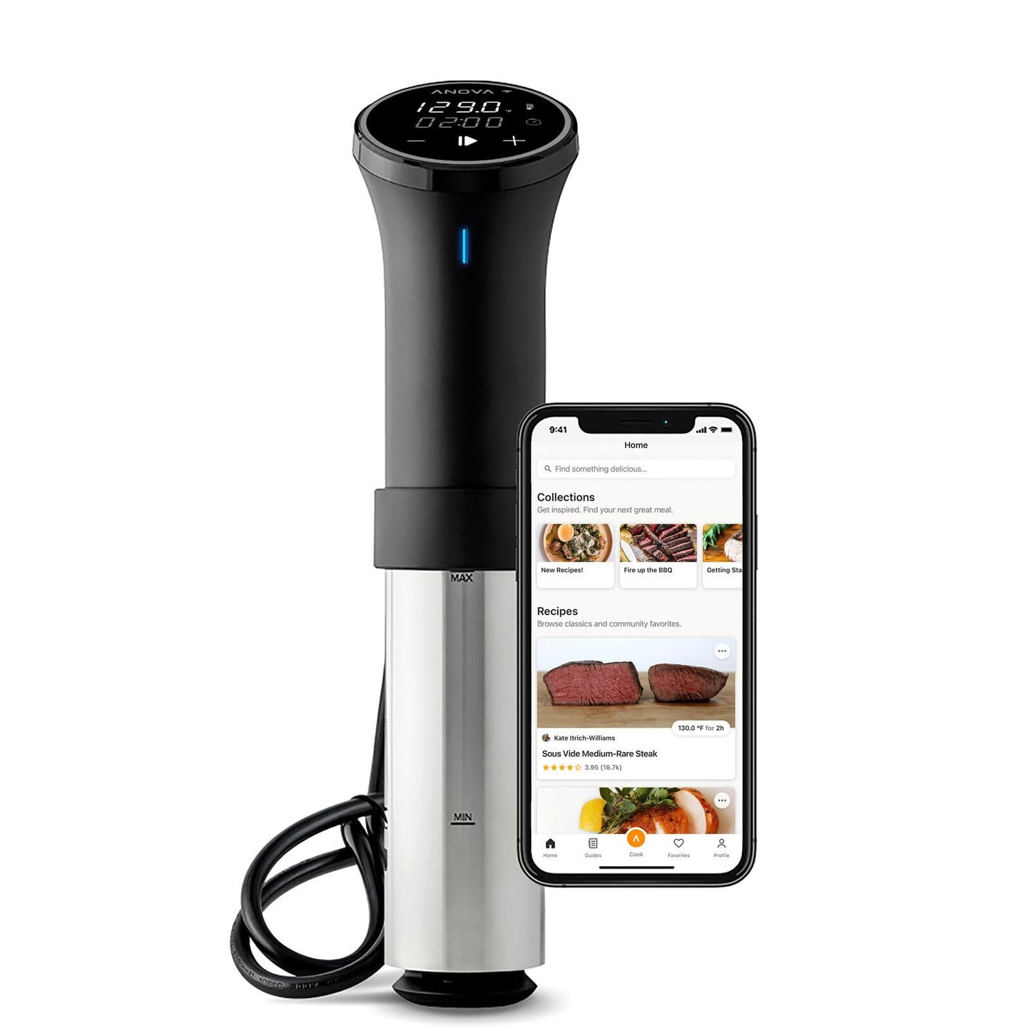 Anova Culinary Sous Vide Precision Cooker 3.0 (WiFi), 1100 Watts & Precision Vacuum Sealer Bags (Pre-cut),Clear & Precision Vacuum Sealer Pro