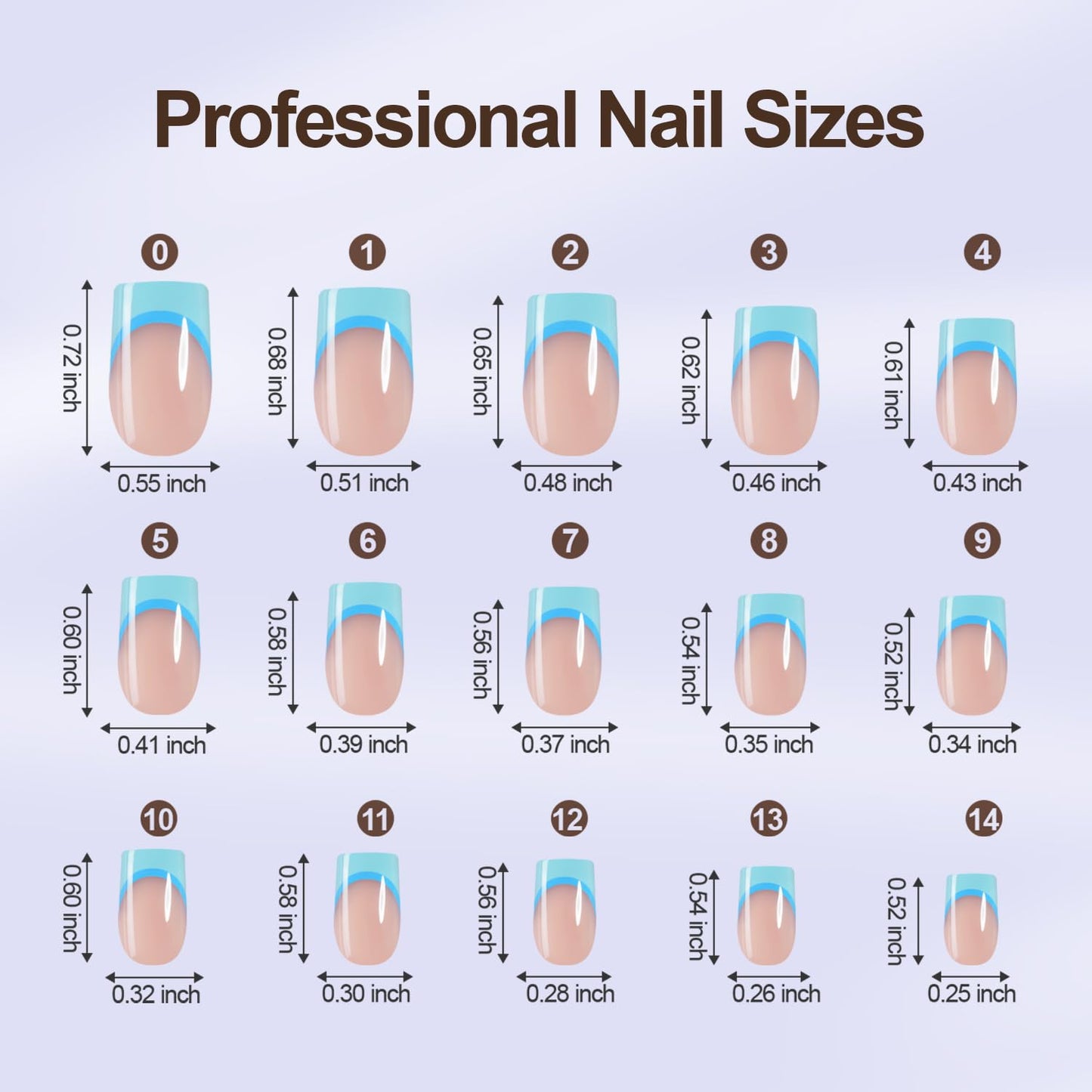 Plauva 450Pcs Short Press On Nails, French Tip Press On Nails Square, Soft Gel Stick On Nails Reusable Fake Nails for Women 15 Sizes