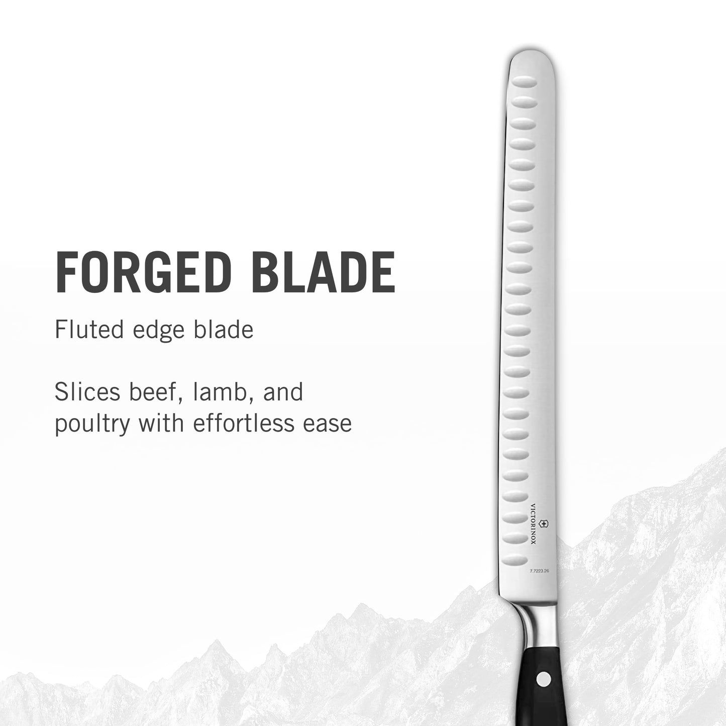 Victorinox Grand Maitre Slicing Knife - Meat Slicing Knife with Full-Tang Blade - Ergonomic Kitchen Utensil - Premium Kitchen Essentials - 10.25"