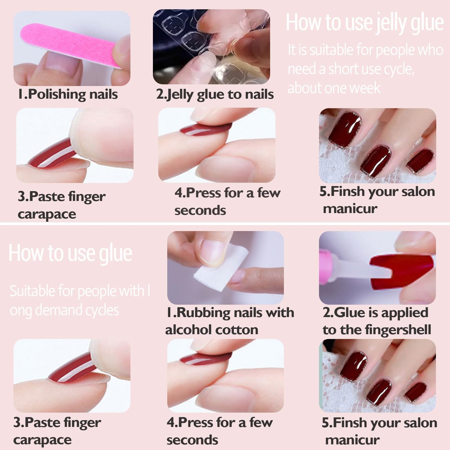 WAFOLOZE Press On Nails Medium Coffin Fake Nails With Glue, Ice Crystal Stone Cat's Eye Nail Press Ons With Flashing Nude Color Design,Artificial False Nails Stick On Nails for Women-30Pcs