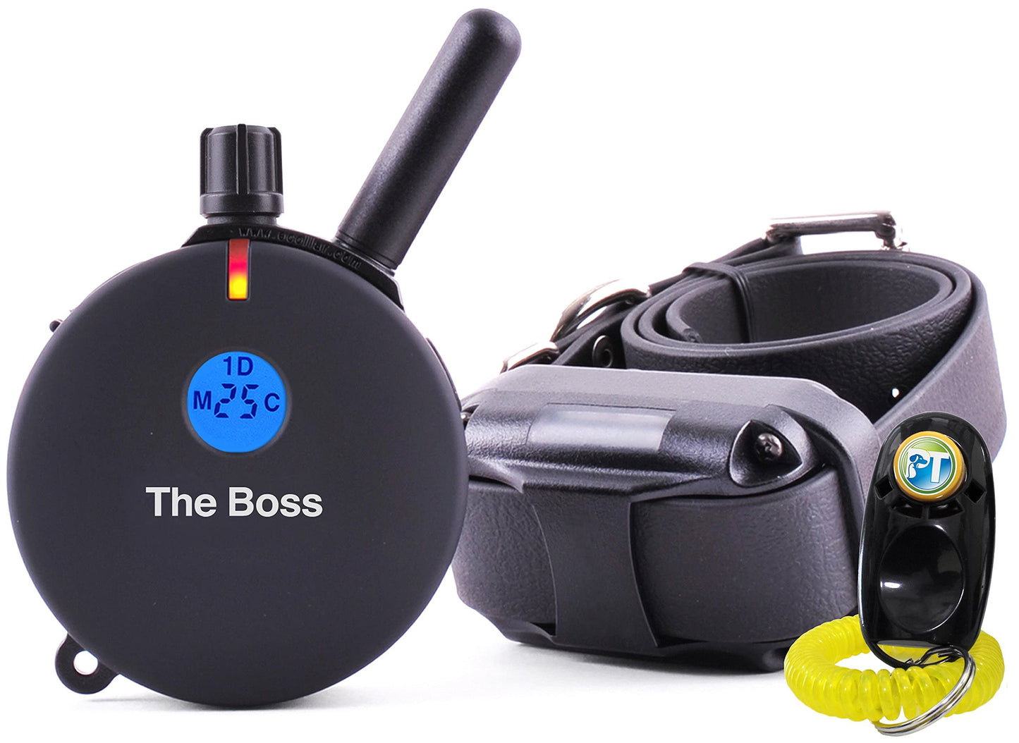 Educator ET-800 The Boss E Collar for Dog Training with Remote - 1 Mile Range, Waterproof, 100 Blunt Stimulation Levels, Tone or Vibration Mode, Night Light Tracking for Small, Medium & Large Dogs