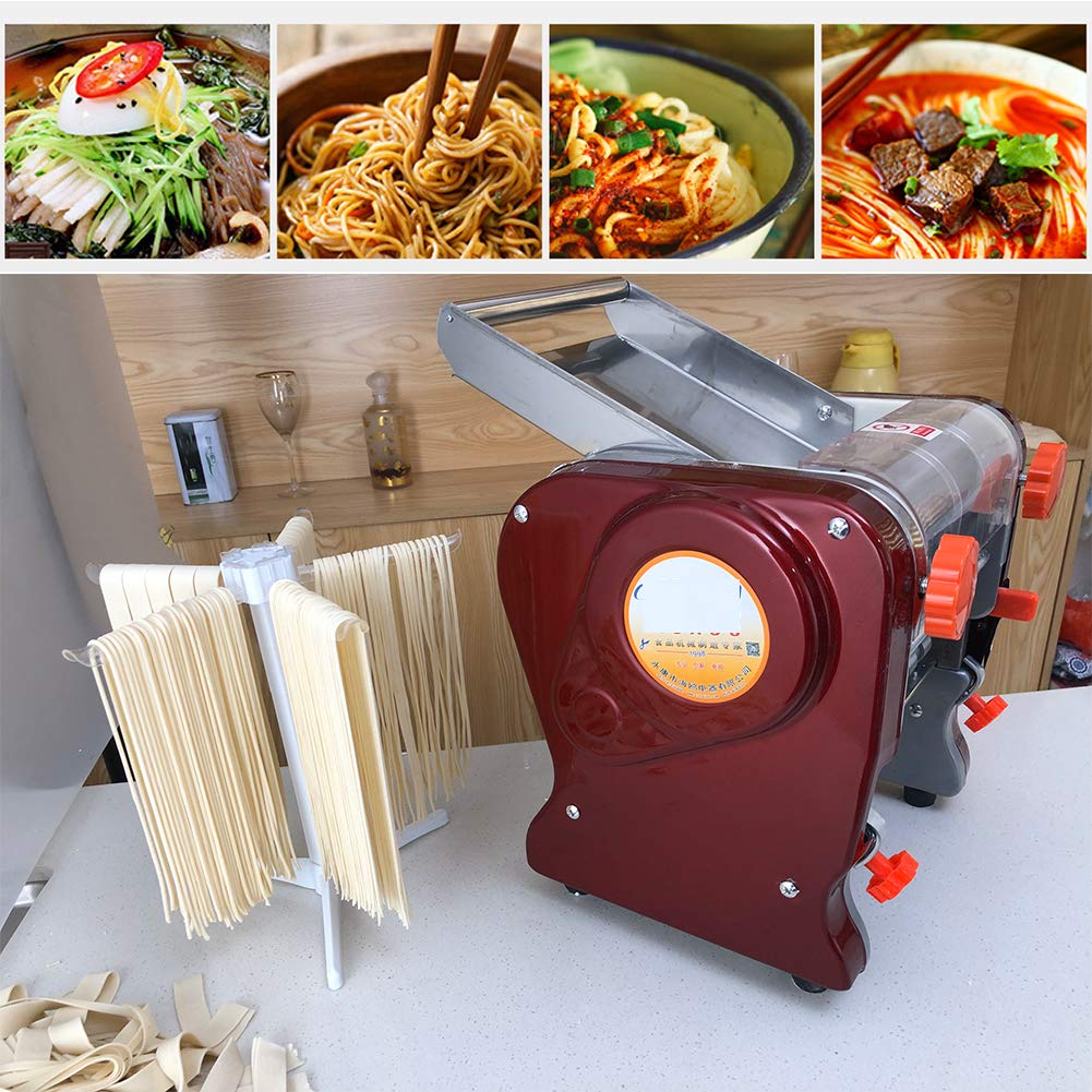 Commercial Electric Pasta Maker 3 IN1 Dough Spaghetti Roller Pressing Machine 3 mm / 9 mm Noodle Cutter for Restaurant Use