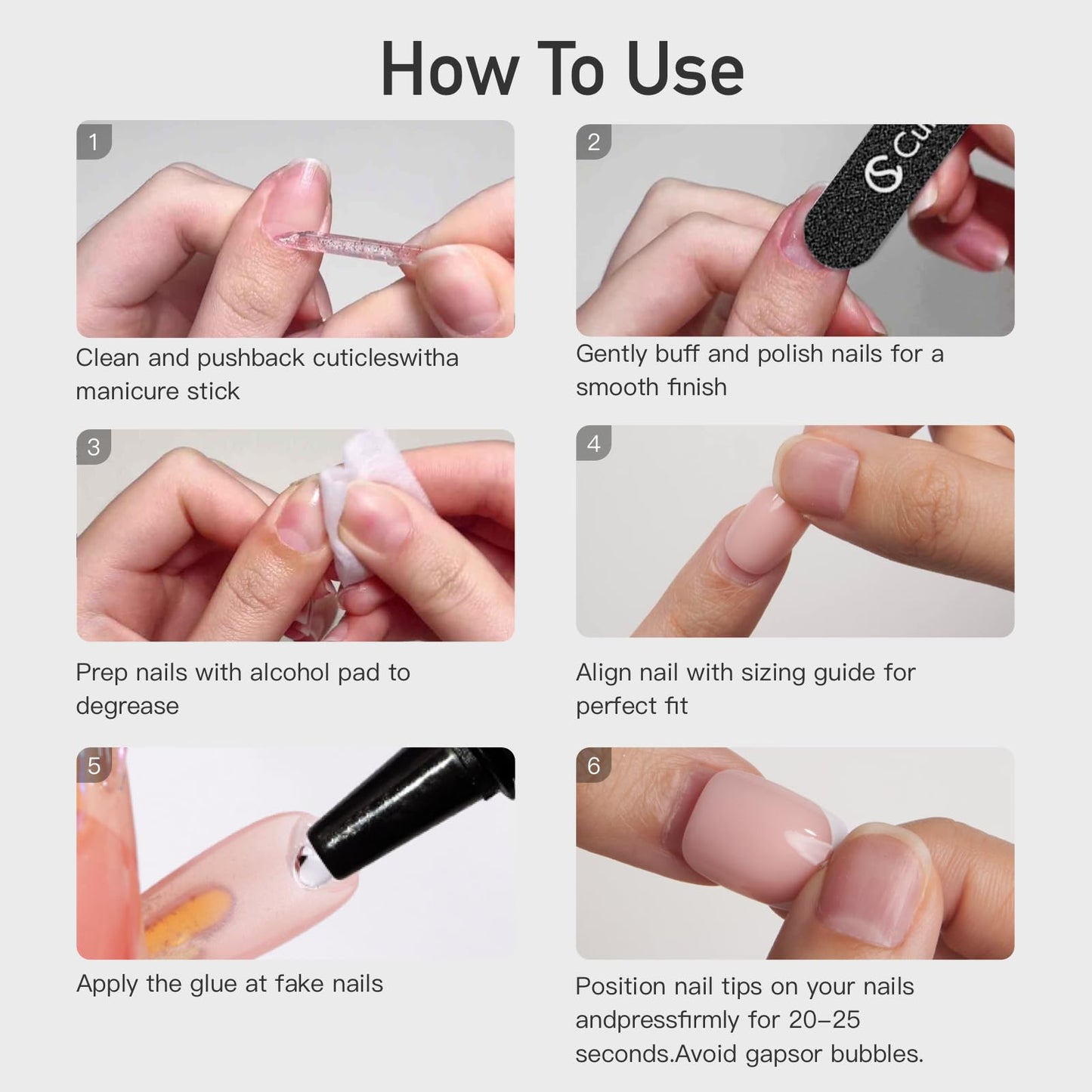 Curvlife Press on Nails Short Square Acrylic Fake Nails with Apricot Design Full Cover False Nails Glossy Nude Artificial Stick on Nails for Women(Pink Glitter)
