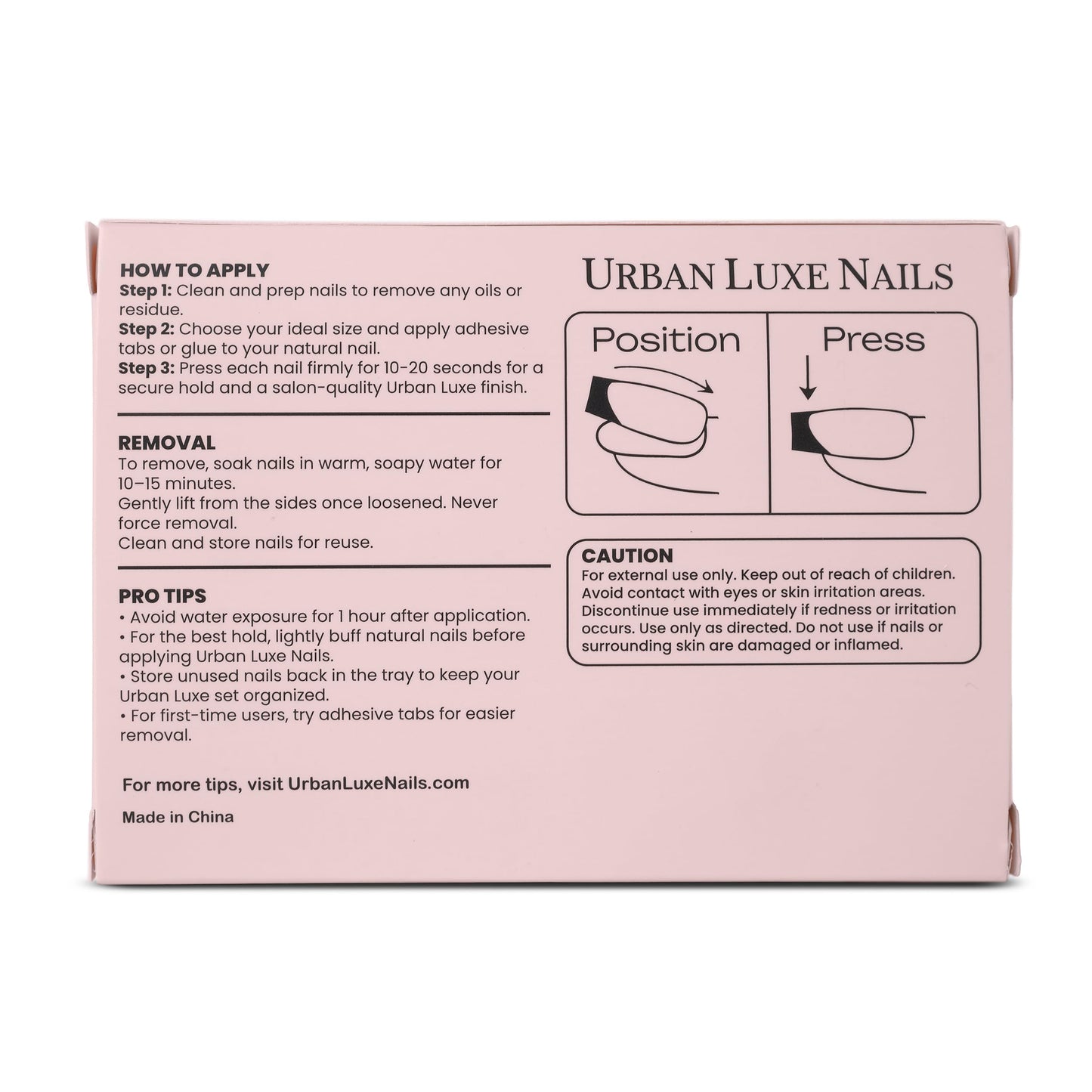 Urban Luxe Nails Premium Press On Nails - Short French Tip Press On Nails with Salon-Quality Finish, 32-Piece Set with Adhesive Tabs, Includes Jelly Glue for Nails & Prep Tools (Barely Blush)