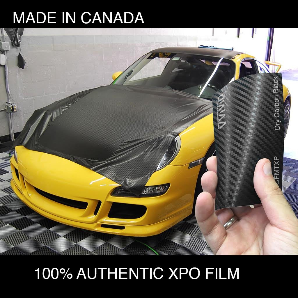 VVIVID XPO Black Carbon Fiber Car Wrap Vinyl Roll with Air Release Technology (50ft x 5ft (Full Car Wrap Roll))