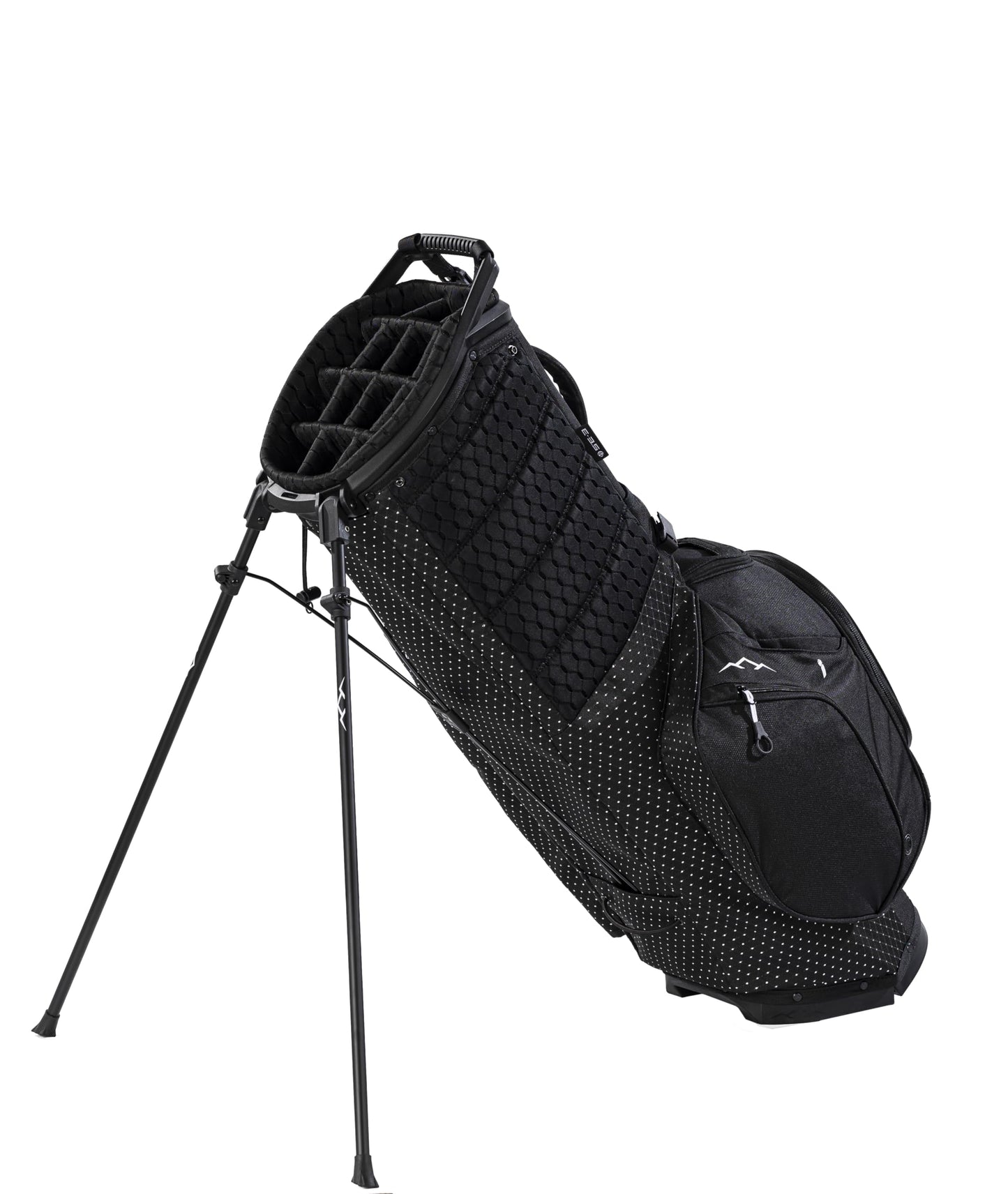 Sun Mountain Women's Eclipse 3.5 LS Lightweight Stand Golf Bag 14-Way Top - 11 Pockets, X Fit Dual Strap System, Push & Electric Cart Compatible Compression Base, 2025 Model - Black Diamond-Black