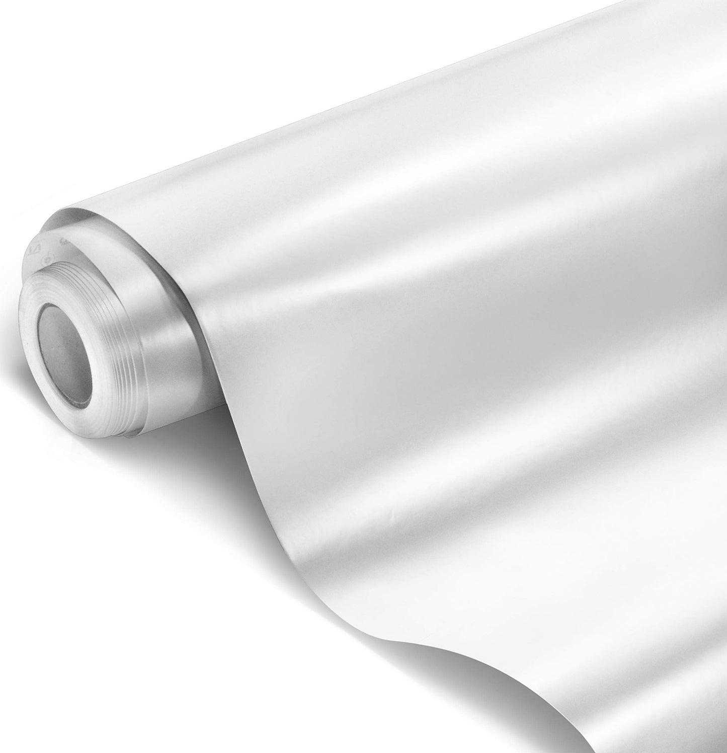 VViViD+ Satin Pearl White Vinyl Car Wrap Film (15ft x 5ft)