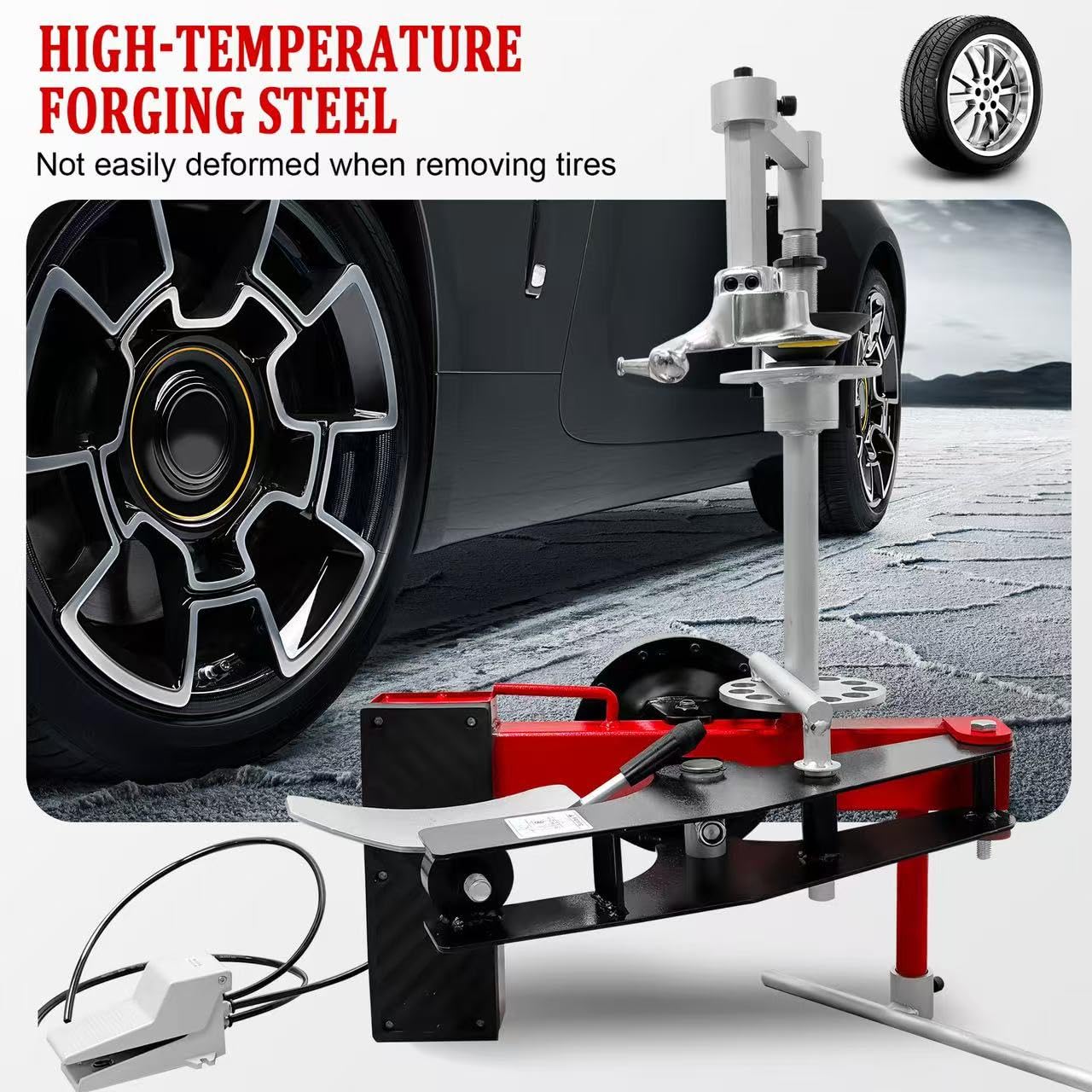 Manual Tire Changer Tire Machine Wheel Changers Machine Perfect for Outdoor & Mobile Car Repairs