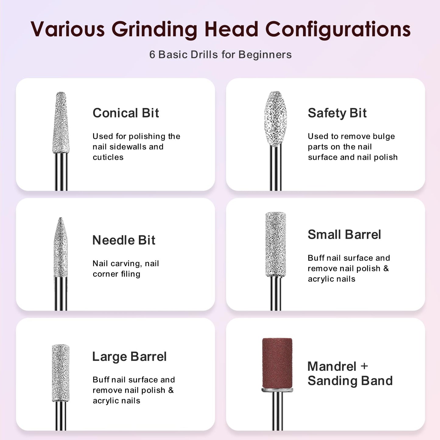 COSLUS C20 Cordless Nail Drill Electric File: Professional for Acrylic Gel Dip Powder Nails Portable Nail Drill Machine Kit for Manicure Pedicure Nail Set with Everything Rechargeable Lightweight