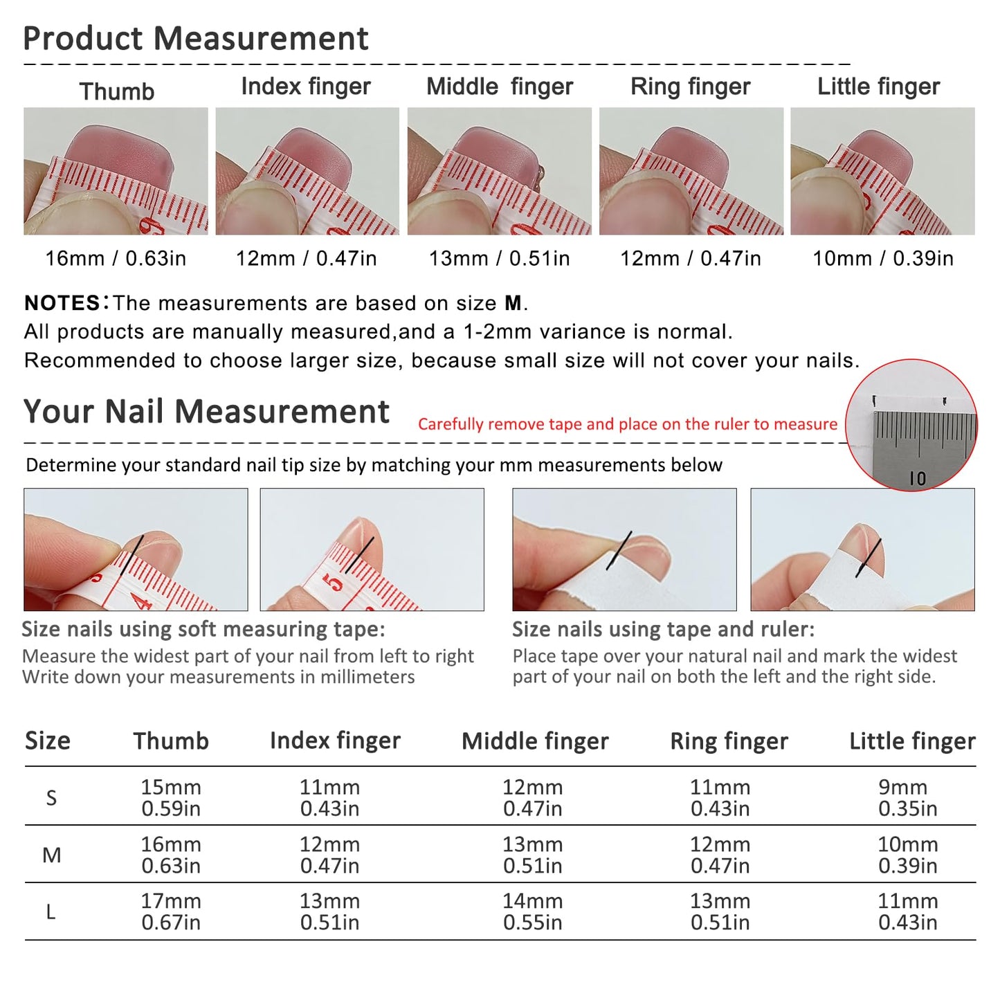 TENPAL Duckbill Press on Nails - White Pink 3D Floral French Tip Fake Nails with Rhinestones | Icy Glossy False Nails with Tools| Handmade Soft Gel Y2K Duck Nails(M)