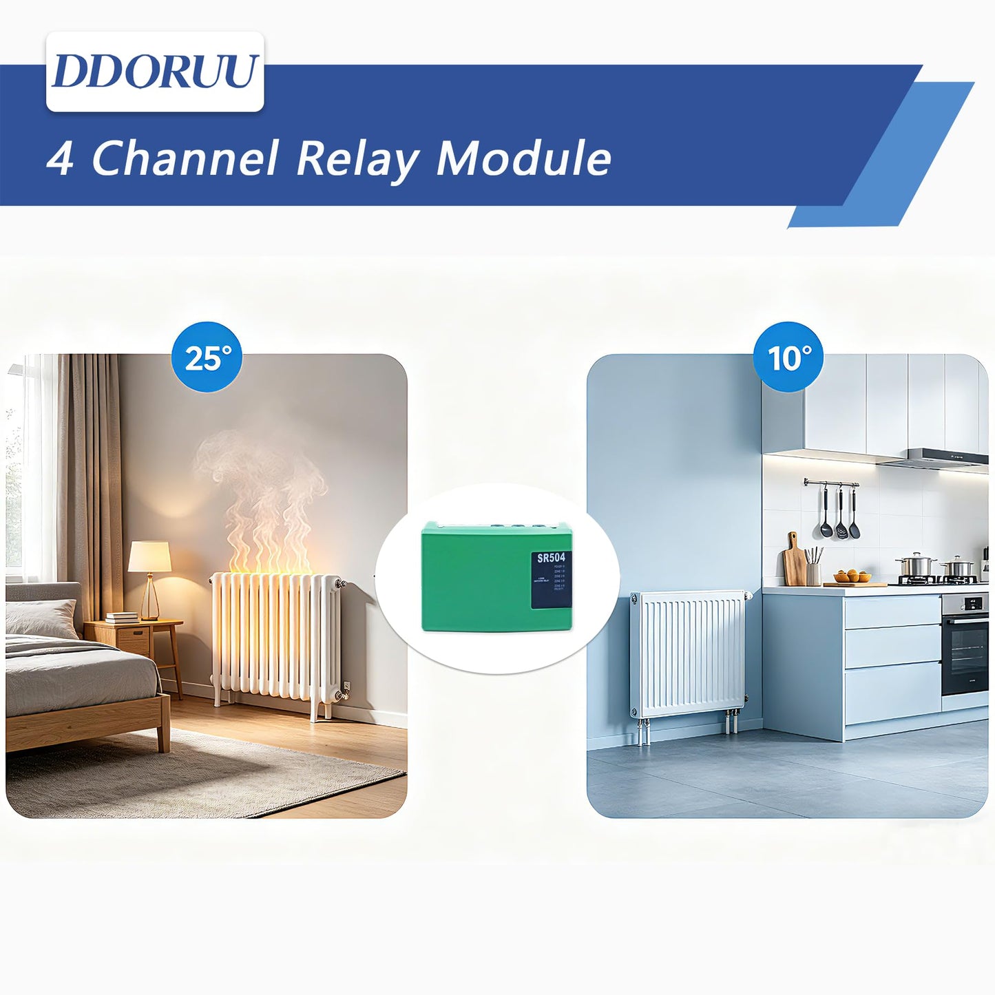 SR504-4 Switching Relay,SR-504-4,4 Channel Relay Module