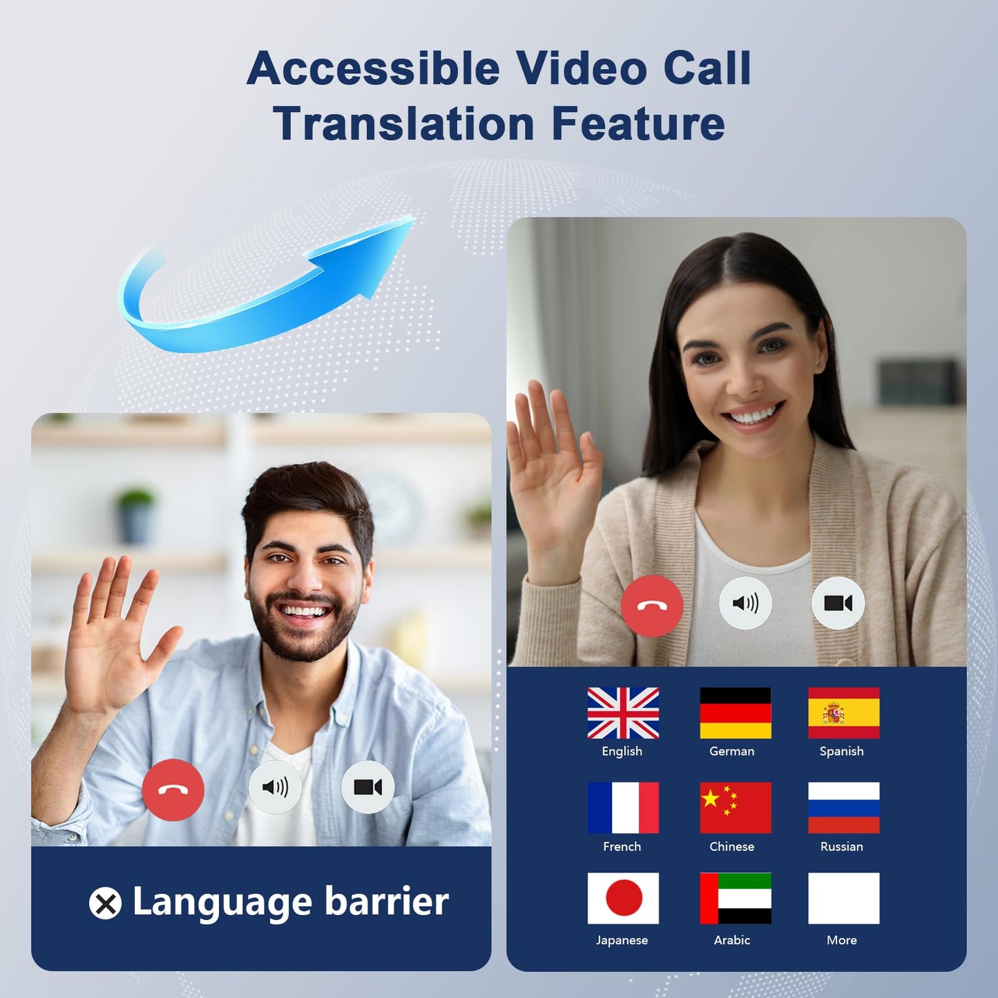 AI Translation Earbuds Real Time, 164 Language Translator Earbuds OWS 3-in-1 Translation Headphones, Translation Device for Travel Business Learning Compatible with iOS and Android,Khaki