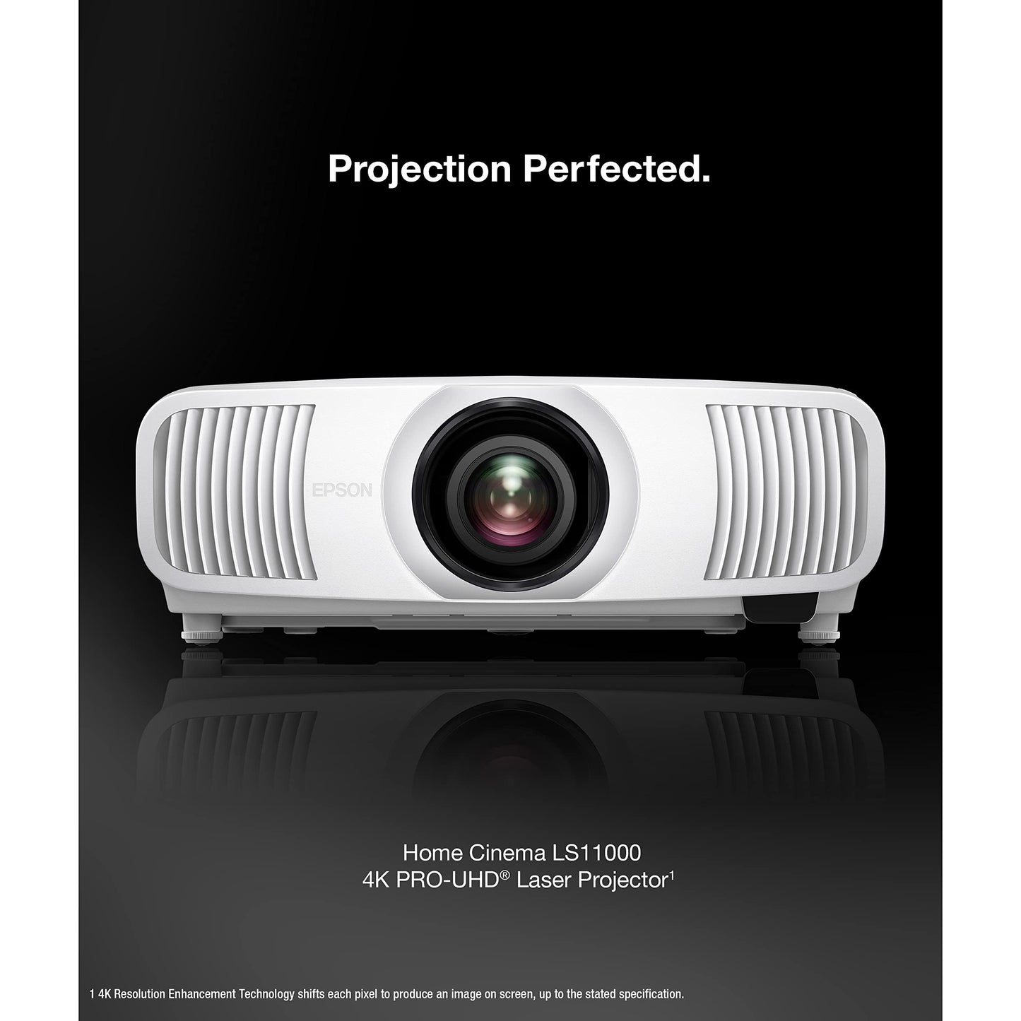 Epson Home Cinema LS11000 4K PRO-UHD Laser Projector HDR, HDR10+, 2500 Lumens Color & White Brightness, HDMI 2.1, Motorized Lens,Focus, Zoom, 3840 x 2160, 120 Hz,Media Room, Gaming